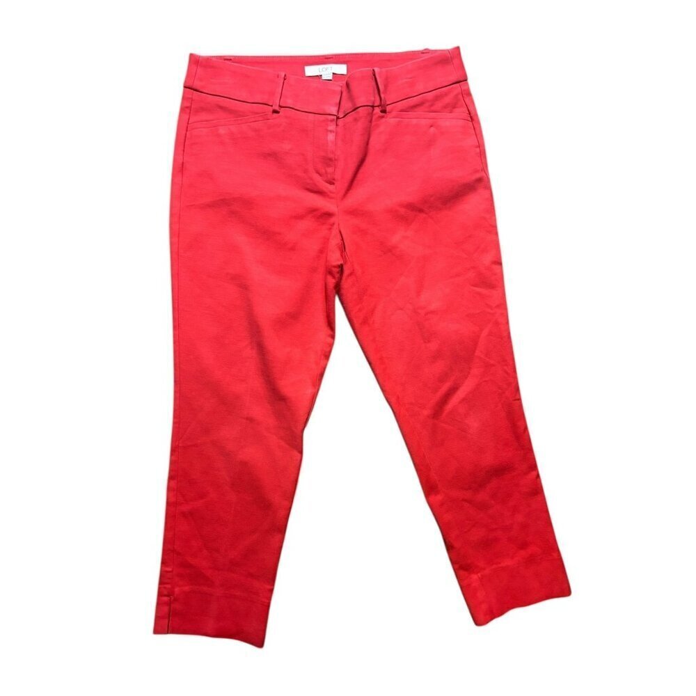 Loft Marisa Women's Casual Scarlet Red Capris